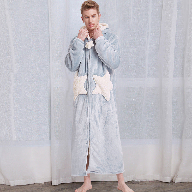 Unisex Bath Robe Hooded