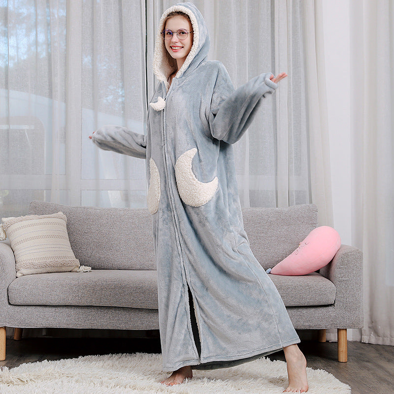 Unisex Bath Robe Hooded