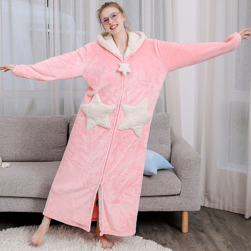 Unisex Bath Robe Hooded