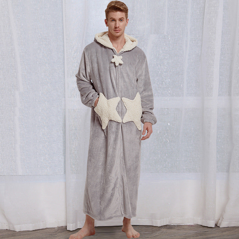 Unisex Bath Robe Hooded