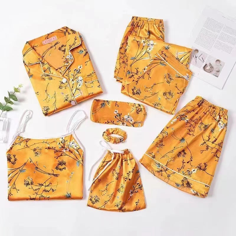 Spring And Autumn Print Night Dress