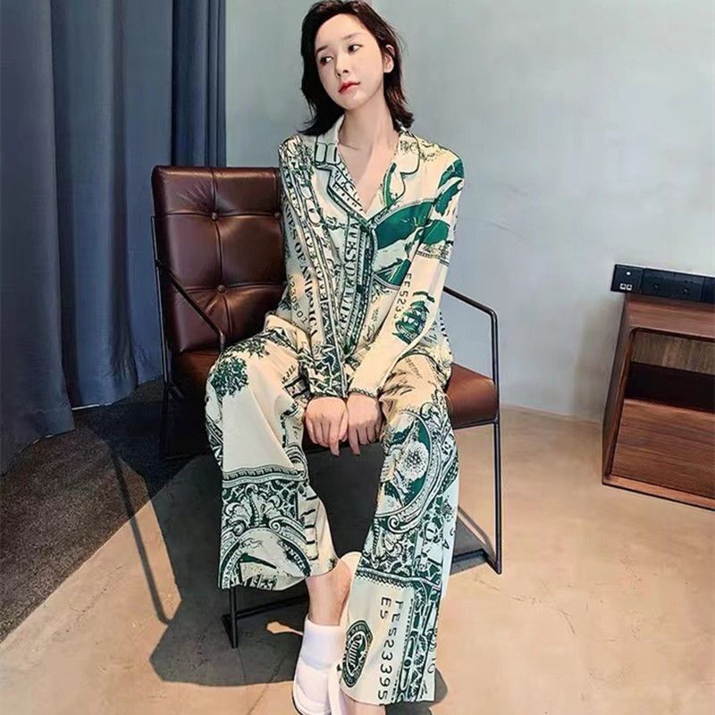 High-end Ice Silk Pyjama Set