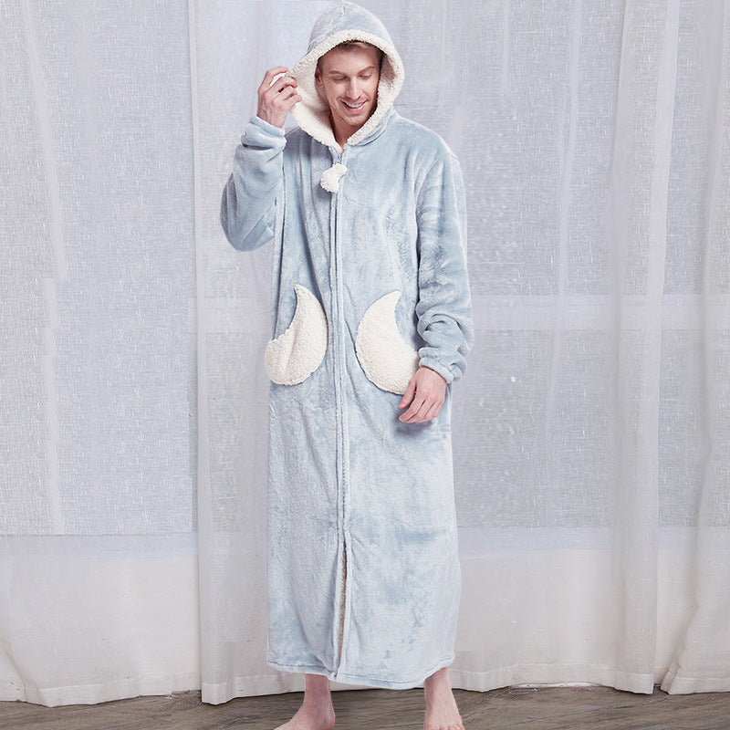 Unisex Bath Robe Hooded