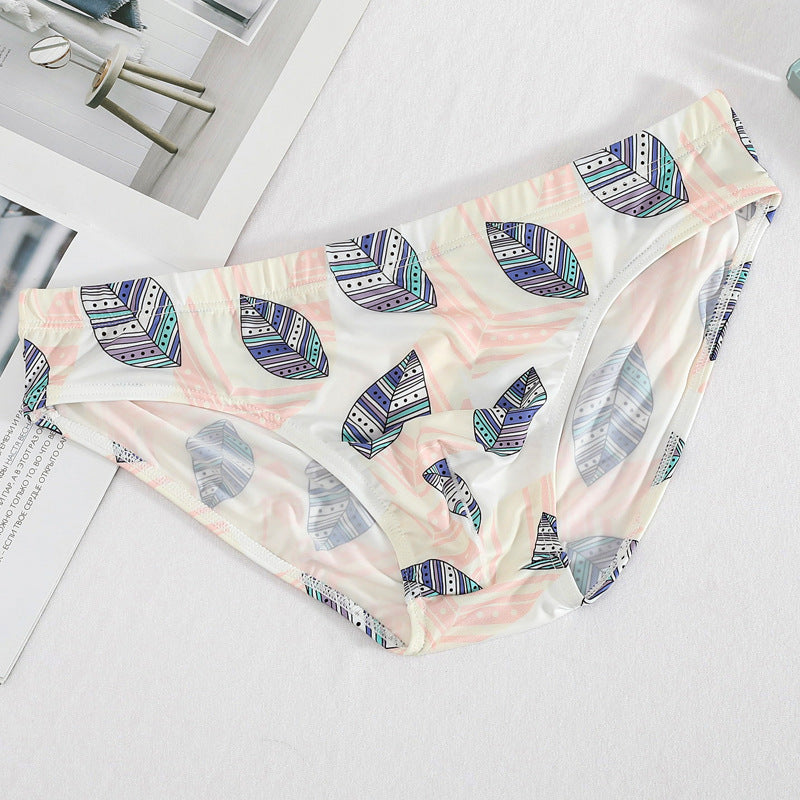 Briefs Printed Ice Silk