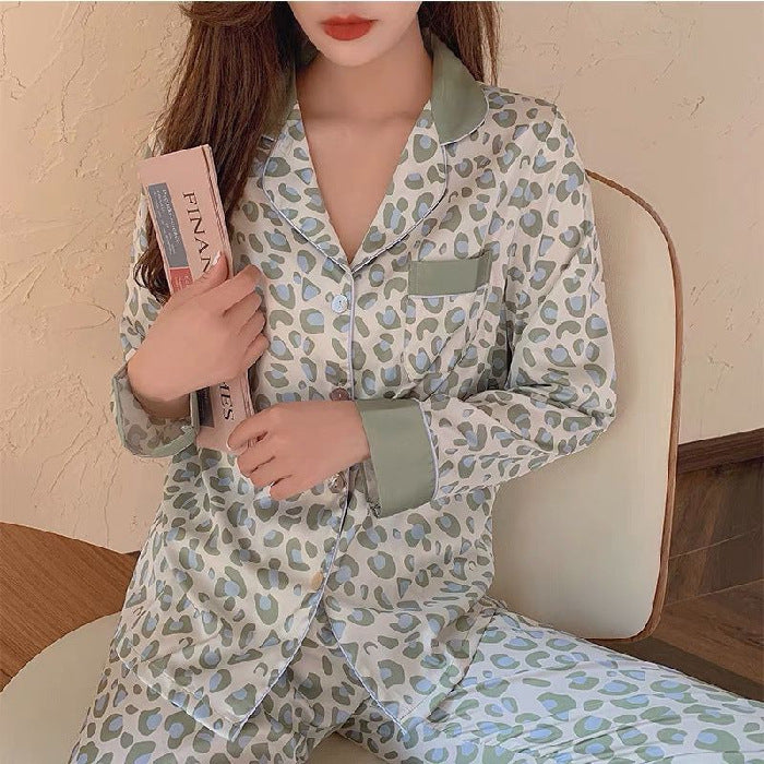 High-end Ice Silk Pyjama Set