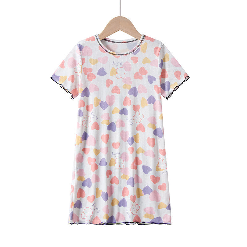 Silk Cartoon Night Dress