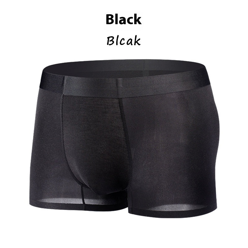 Silk Seamless Antibacterial Boxer Briefs