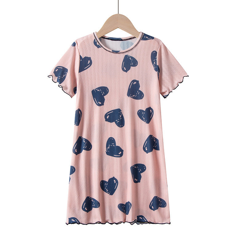 Silk Cartoon Night Dress